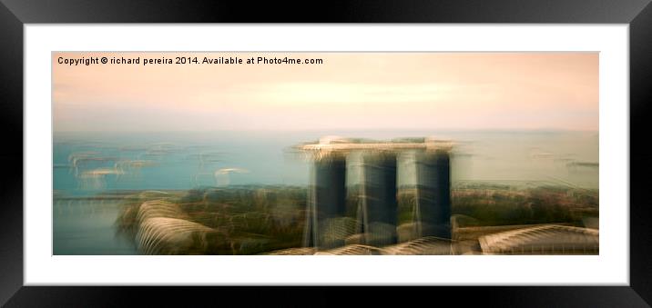 Marina Bay Sands Framed Mounted Print by richard pereira