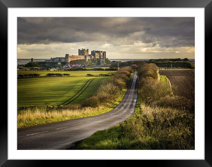 The Road to Bamburgh Framed Mounted Print by Brian Smith