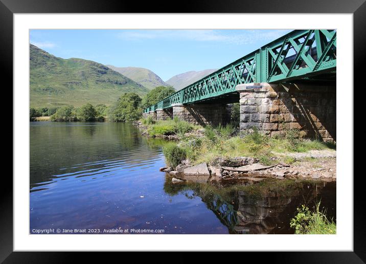 Loch Awe Railway Bridge Framed Mounted Print by Jane Braat