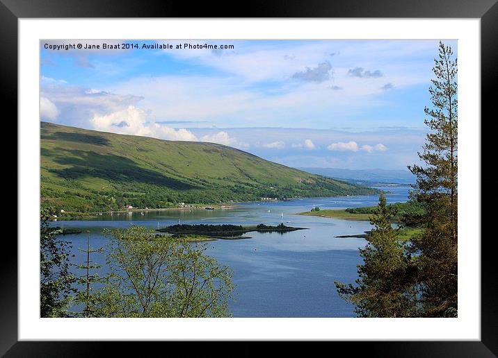 Colintraive to Bute Framed Mounted Print by Jane Braat