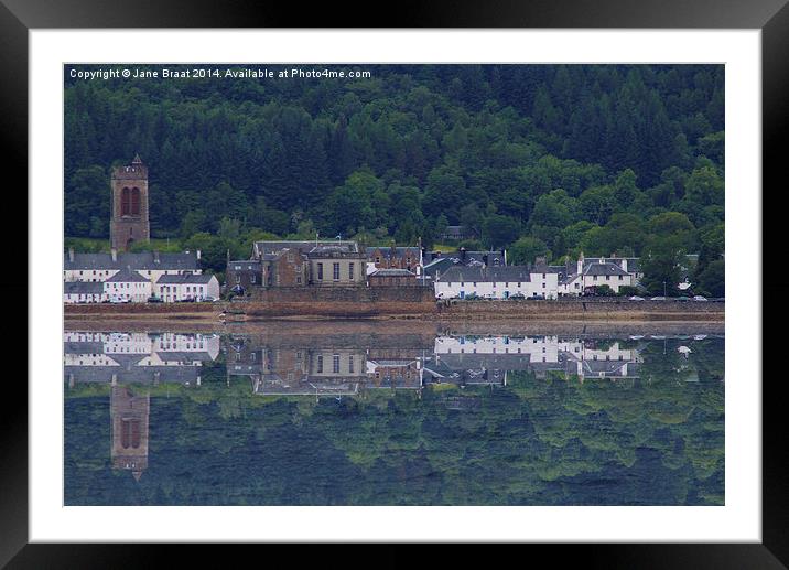 A Haunting Glimpse of Inveraray's Past Framed Mounted Print by Jane Braat