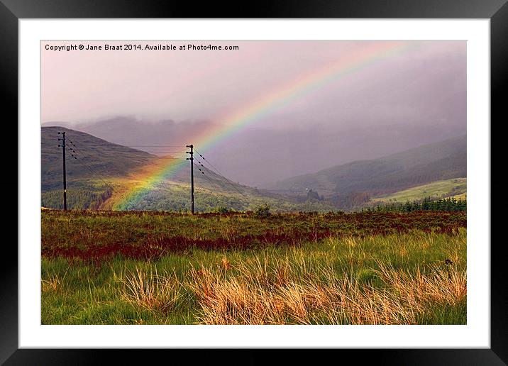  Rainbow End Framed Mounted Print by Jane Braat