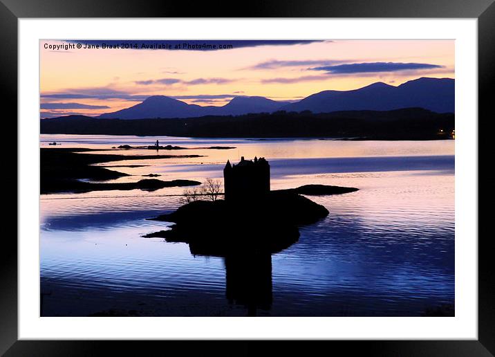 Bewitching Castle Stalker Framed Mounted Print by Jane Braat