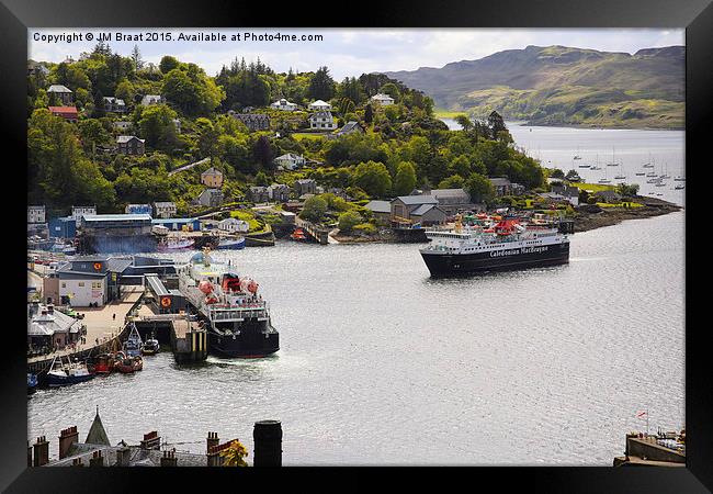 Oban Ferry Terminal  Framed Print by Jane Braat