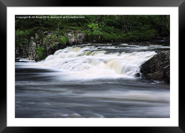 Orchy Waterfalls Framed Mounted Print by Jane Braat