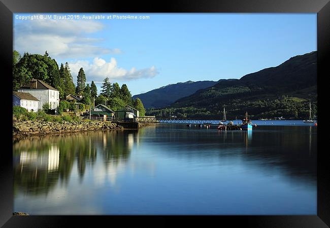 Lochgoilhead Pier  Framed Print by Jane Braat