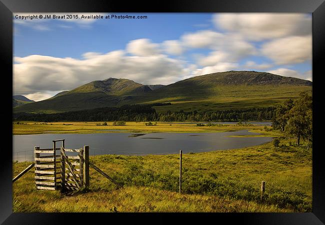 Majestic Scottish Mountain Landscape Framed Print by Jane Braat