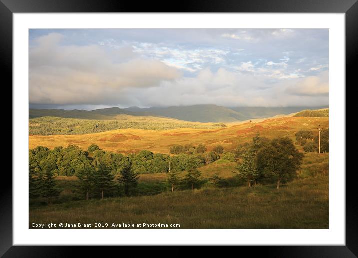 Serene Argyll Scenery Framed Mounted Print by Jane Braat