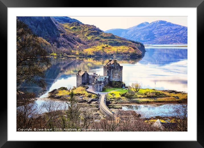 Majestic Fortress on a Tidal Island Framed Mounted Print by Jane Braat