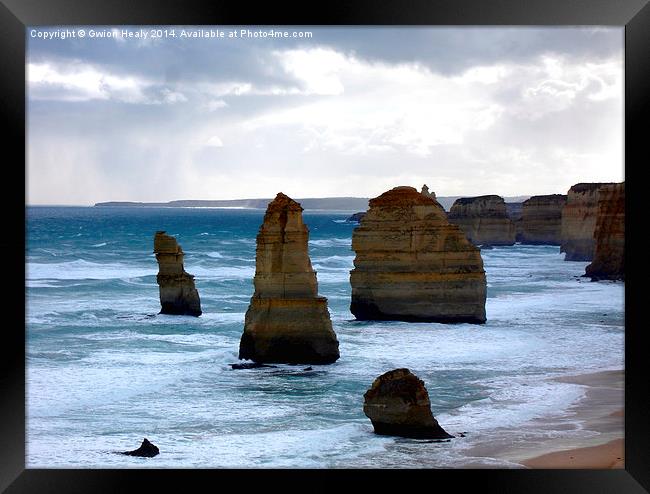 Twelve Apostles Framed Print by Gwion Healy