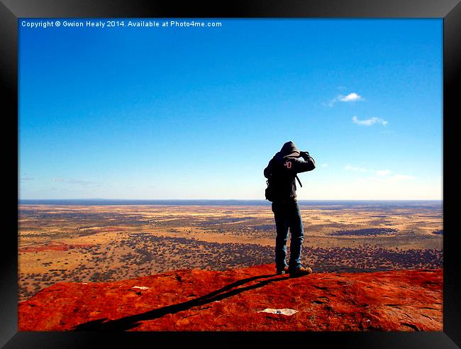Summit of Uluru Framed Print by Gwion Healy