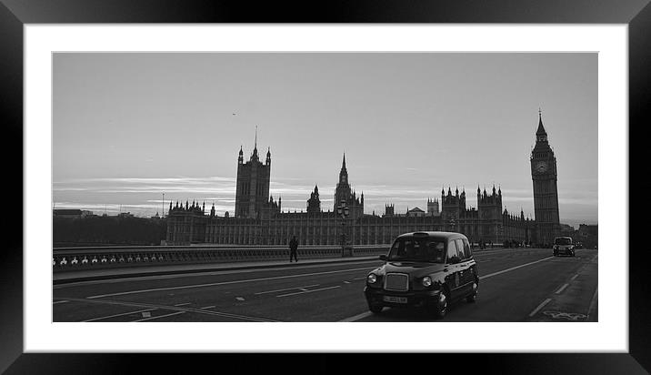 My London Love Framed Mounted Print by David Heard