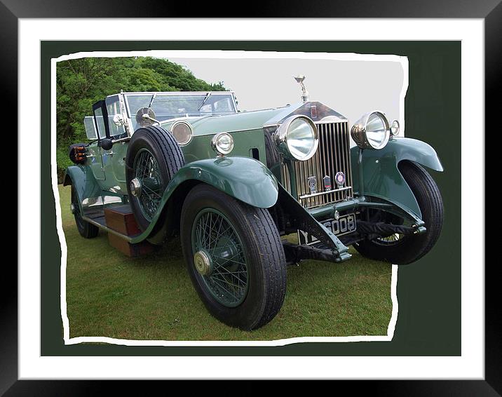 Rolls Royce Tourer - 1925 Framed Mounted Print by pete barker