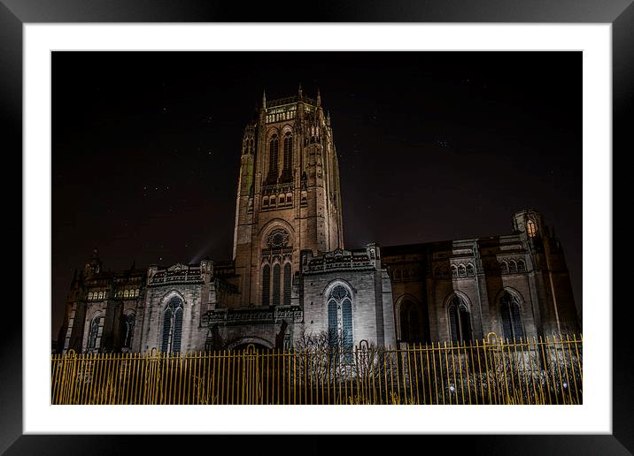 Anglican Cathedral Framed Mounted Print by Mark  Clair