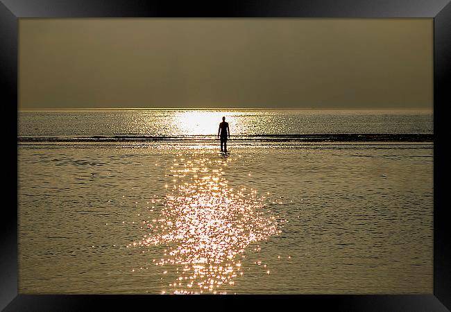 The lone figure Framed Print by Mark  Clair