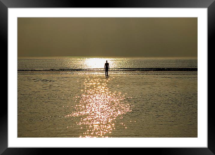 The lone figure Framed Mounted Print by Mark  Clair