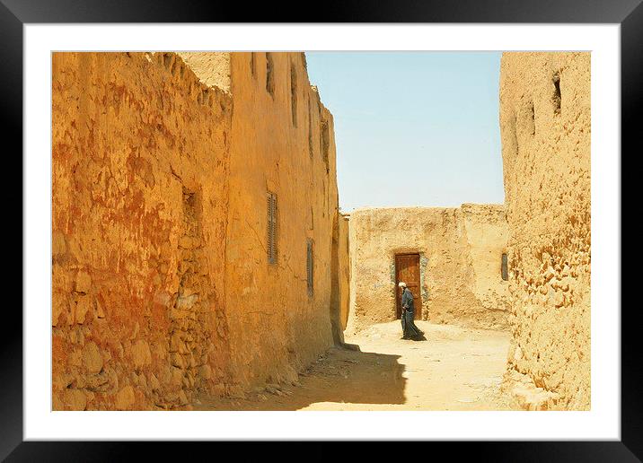 Traditional Houses Framed Mounted Print by Jacqueline Burrell