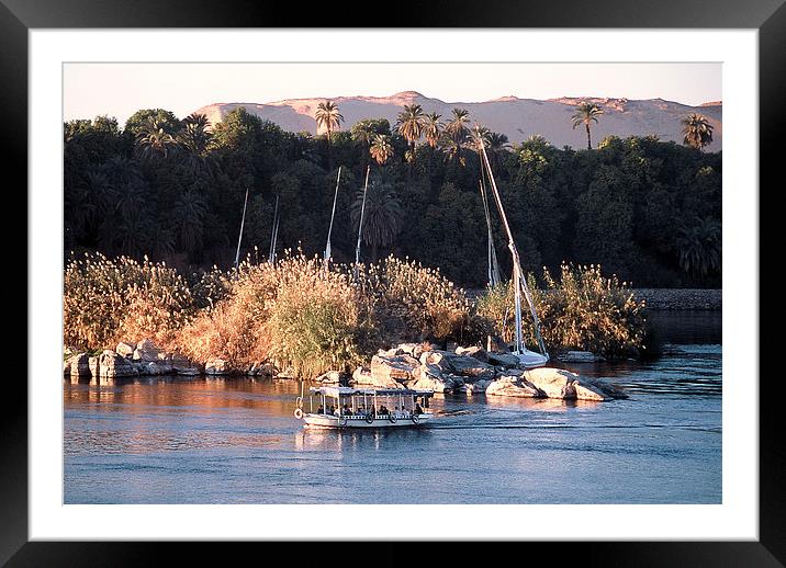 Serene Aswan Framed Mounted Print by Jacqueline Burrell