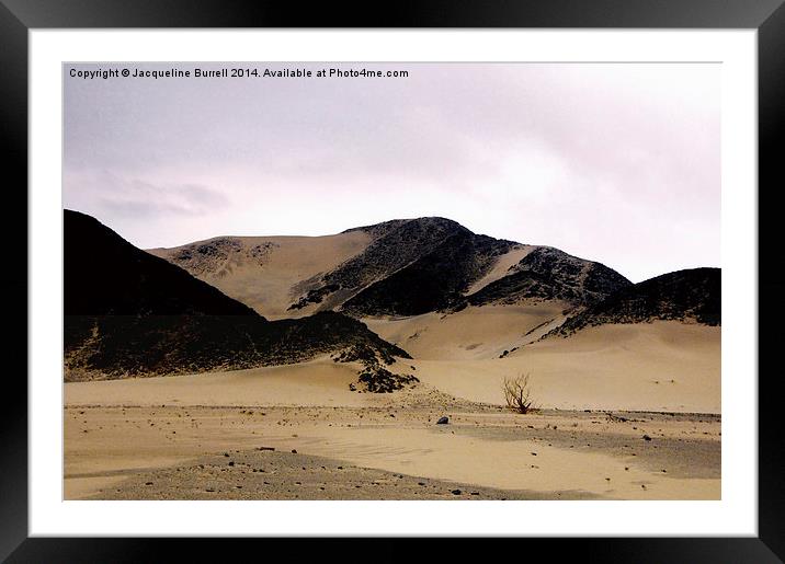 Dawn in the Eastern Desert Framed Mounted Print by Jacqueline Burrell