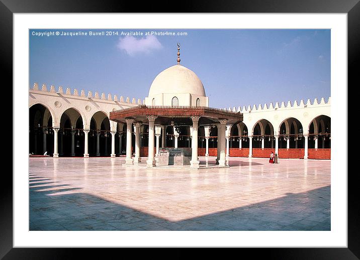 The Hakim Mosque, Cairo Framed Mounted Print by Jacqueline Burrell