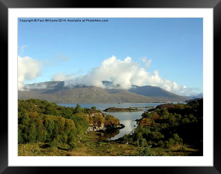 Loch Carron Framed Mounted Print by Paul Williams