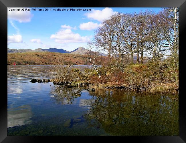 Early Spring on Coniston Water Framed Print by Paul Williams