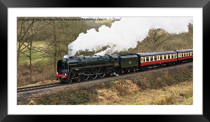 Enthusiasts Steam Train Special Framed Mounted Print by Paul Williams