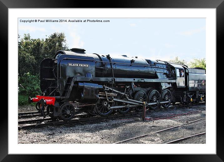 9F 2-10-0 Black Prince Framed Mounted Print by Paul Williams