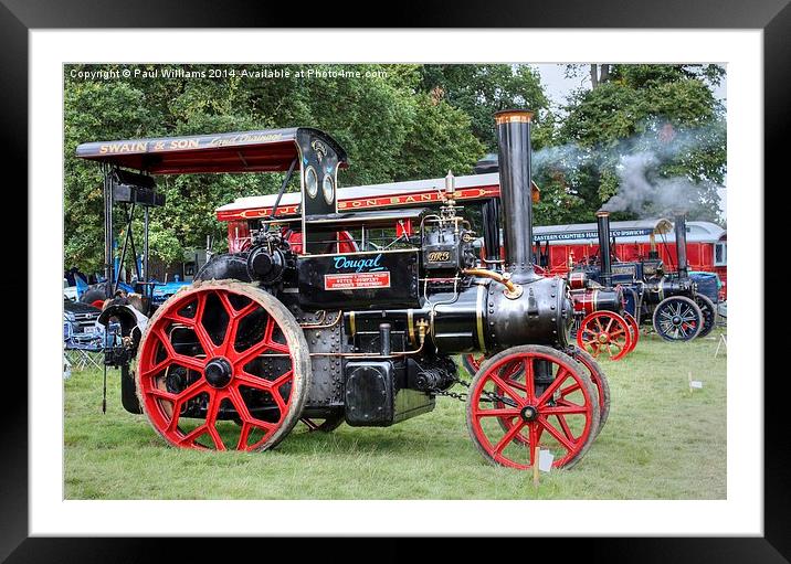 Steam Fair & Vintage Vehicle Rally Framed Mounted Print by Paul Williams