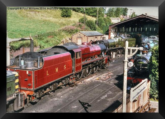 Bridgnorth Locomotive Depot Framed Print by Paul Williams