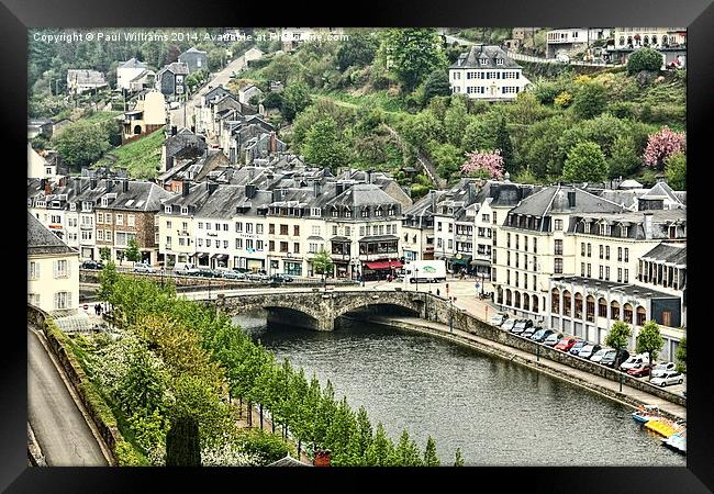 Bouillon Town Framed Print by Paul Williams