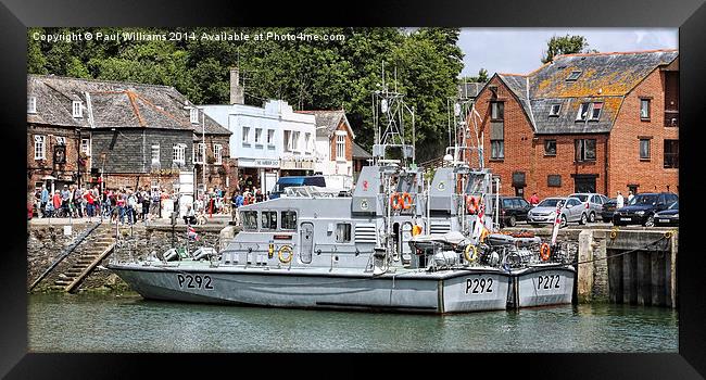 Royal Navy Patrol Boats Framed Print by Paul Williams
