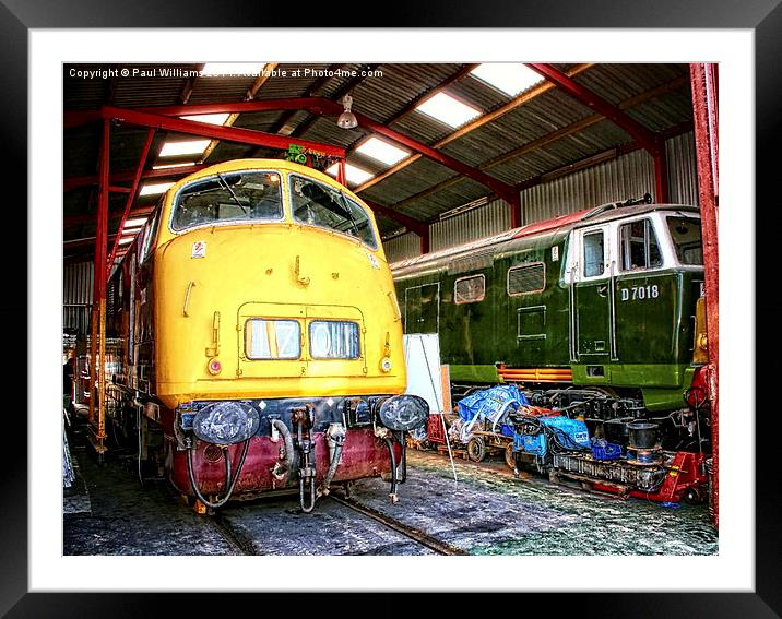 The Repair Shed Framed Mounted Print by Paul Williams