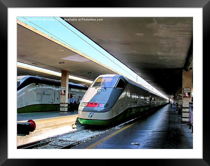 Elettro Treno Rapido 500 Framed Mounted Print by Paul Williams