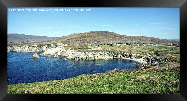 Ashleam, Dooega on Achill Island Framed Print by Paul Williams