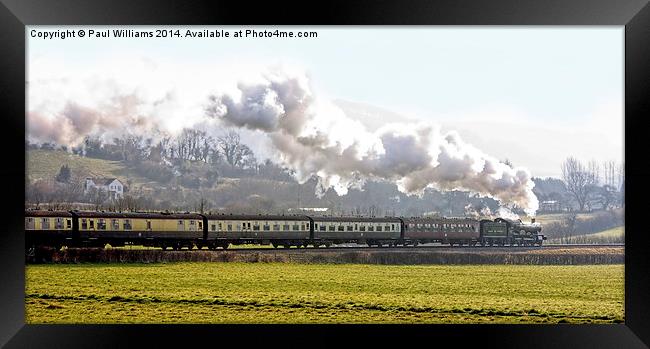 Glorious Steam Train 2 Framed Print by Paul Williams