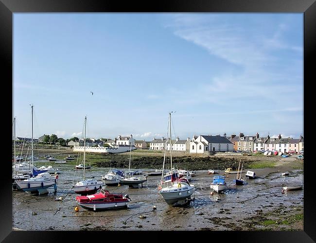 Isle of Whithorn Harbour Framed Print by Paul Williams