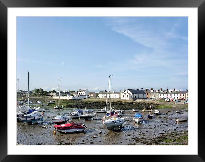 Isle of Whithorn Harbour Framed Mounted Print by Paul Williams