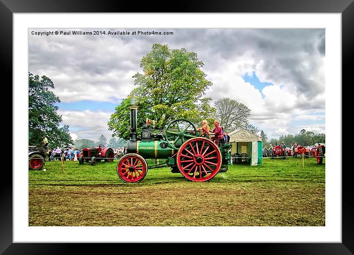 Steam Tractor Trials Framed Mounted Print by Paul Williams