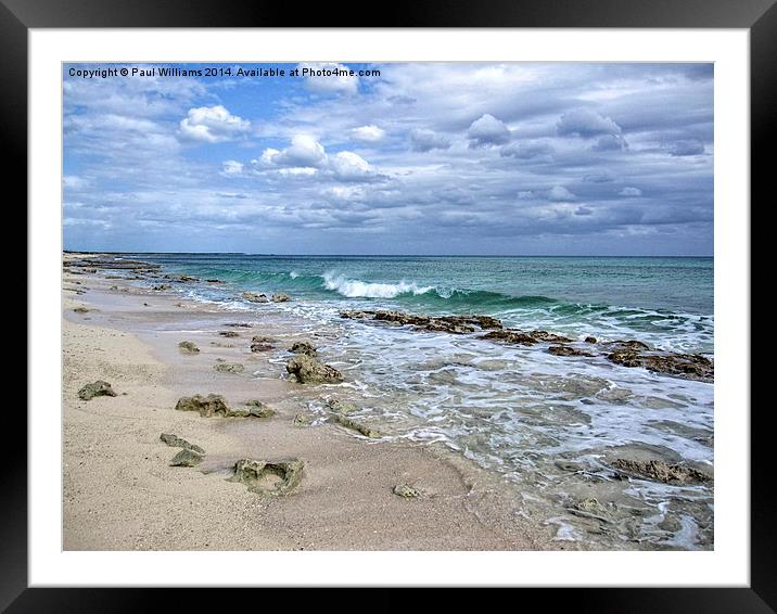 Breaking Surf Framed Mounted Print by Paul Williams