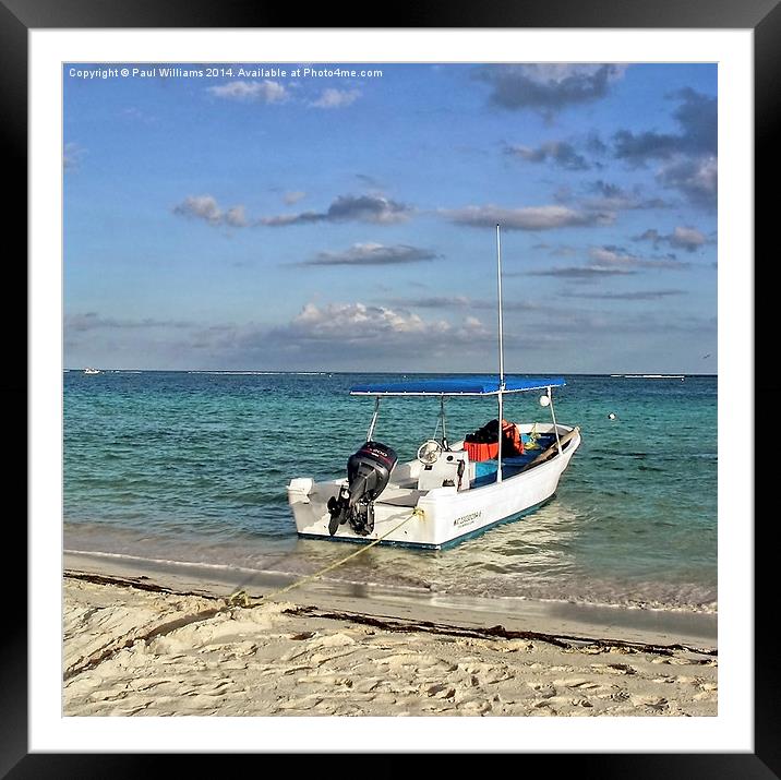 Dive & Snorkel Boat Framed Mounted Print by Paul Williams