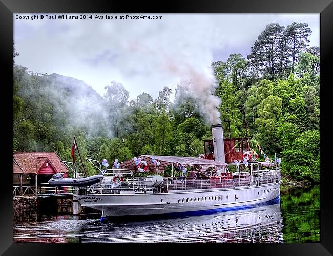  Steamship "Sir Walter Scott" Framed Print by Paul Williams