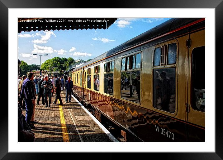 Railway Shadows & Reflections Framed Mounted Print by Paul Williams