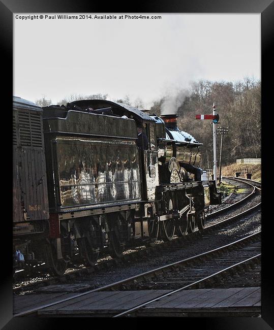  Freight Train Framed Print by Paul Williams