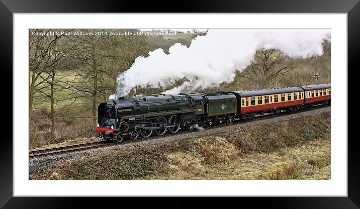  Enthusiasts Steam Train Special 2 Framed Mounted Print by Paul Williams