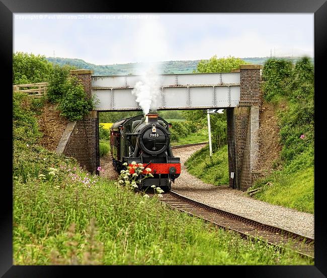  The Cotswold Railway Framed Print by Paul Williams