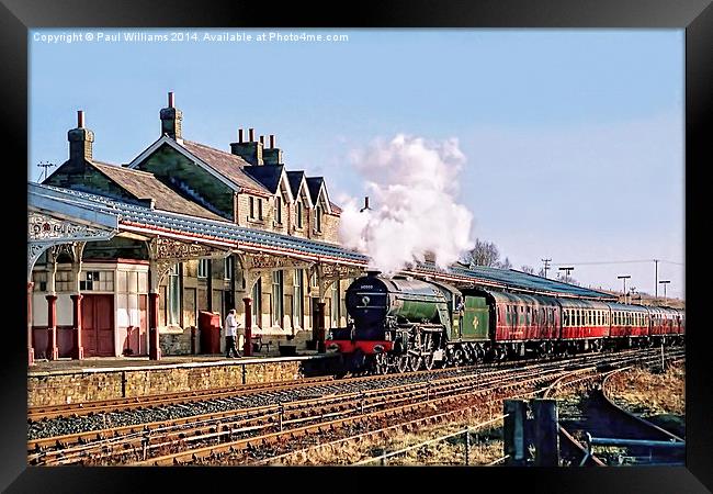 Steam at Hellifield Framed Print by Paul Williams