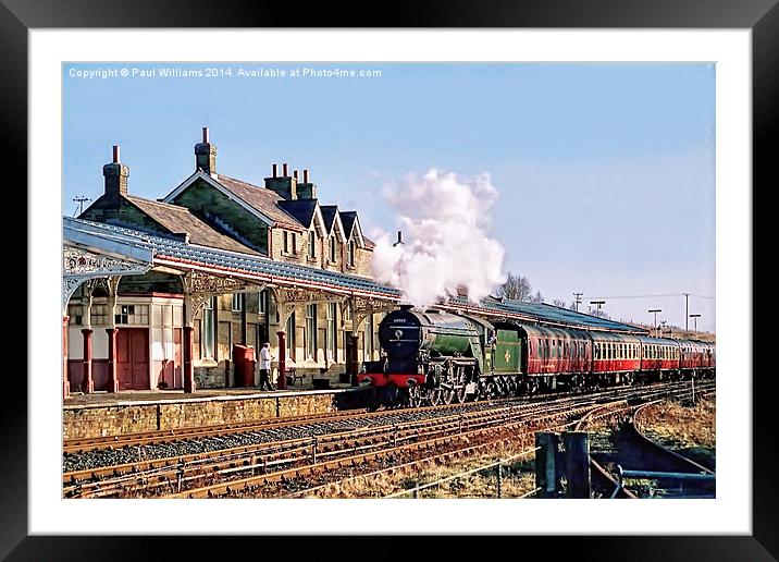 Steam at Hellifield Framed Mounted Print by Paul Williams