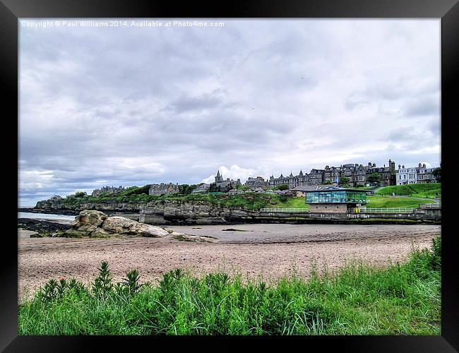  St Andrews from the Beach Framed Print by Paul Williams