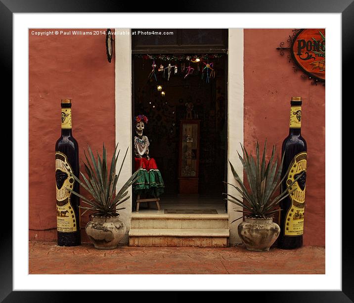 The Tequila Shop Framed Mounted Print by Paul Williams